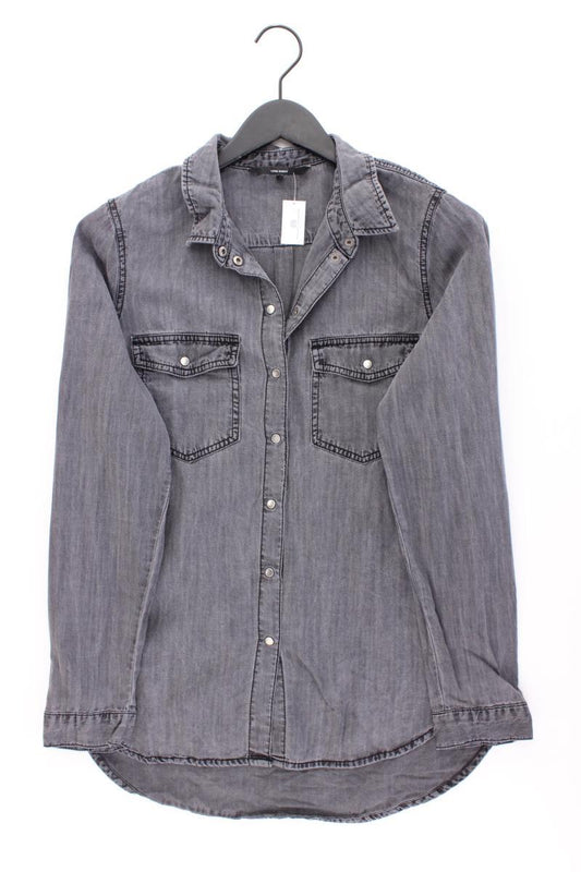 Vero Moda Jeansbluse Gr. L Langarm grau aus Lyocell