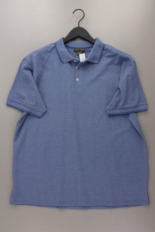 Atlas for Men Poloshirt für Herren Gr. XXL neuwertig Kurzarm blau aus Baumwolle