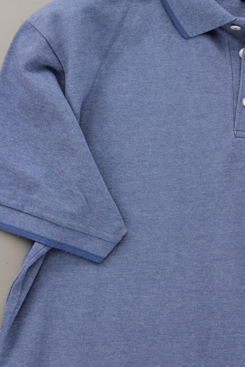 Atlas for Men Poloshirt für Herren Gr. XXL neuwertig Kurzarm blau aus Baumwolle