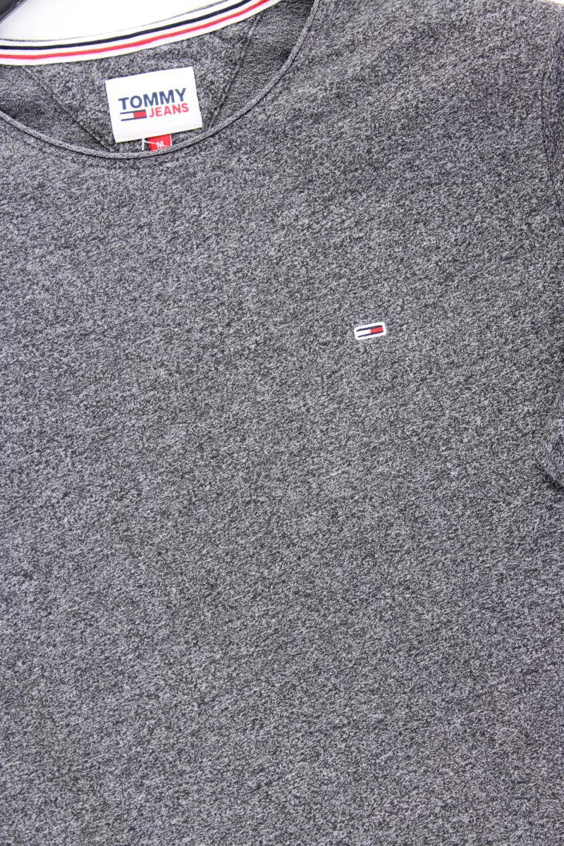 Tommy Jeans T-Shirt für Herren Gr. M Kurzarm grau aus Baumwolle