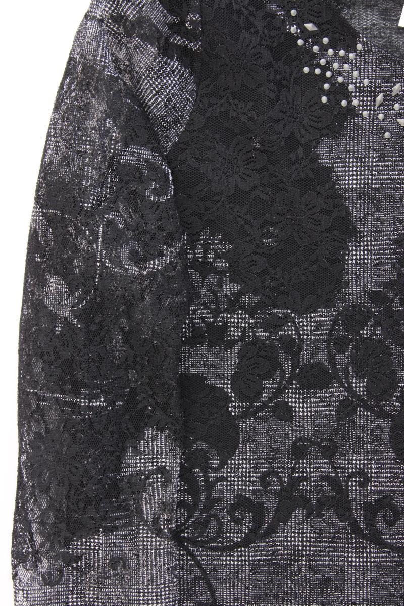 Pause Cafe Shirt mit Spitze Gr. 46 Langarm schwarz aus Polyester