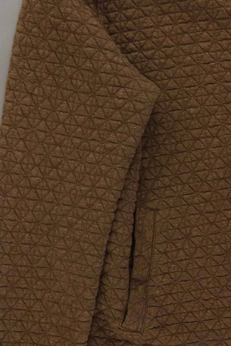 WE Fashion Classic Strickjacke für Herren Gr. M Langarm olivgrün aus Baumwolle