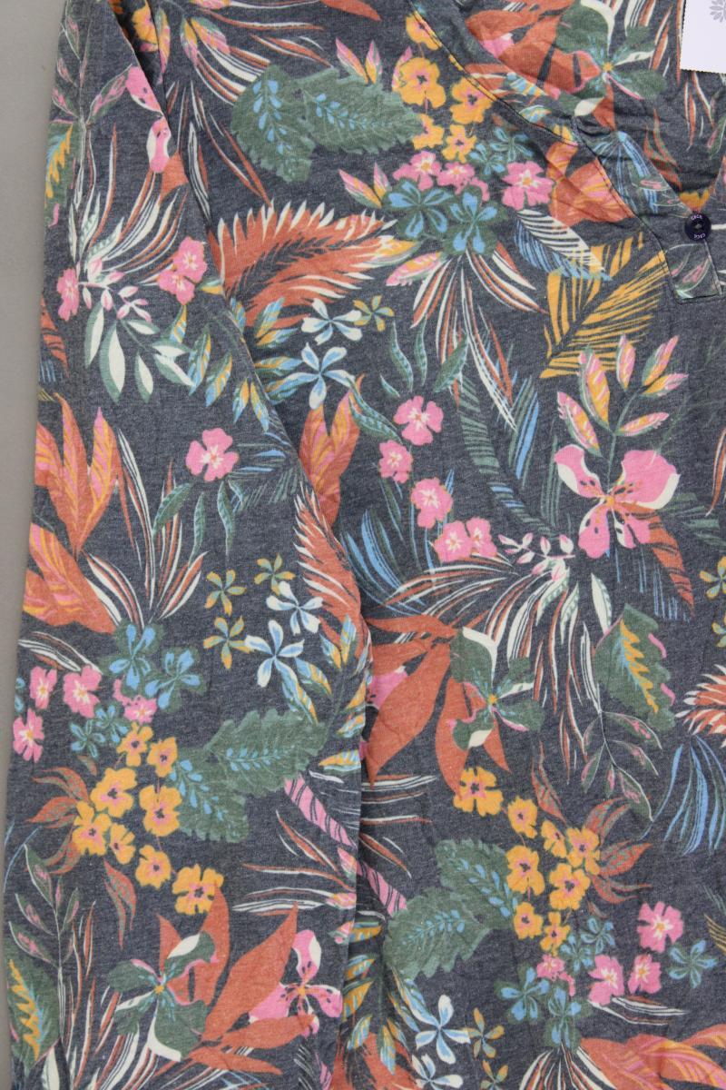 Cecil Printshirt Gr. L mit Blumenmuster 3/4 Ärmel mehrfarbig aus Polyester