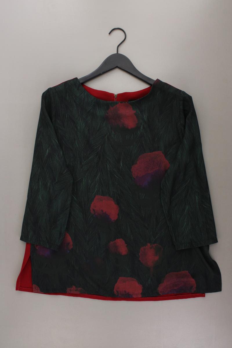 Paz Torras Classic Bluse Gr. 48 3/4 Ärmel olivgrün aus Polyester