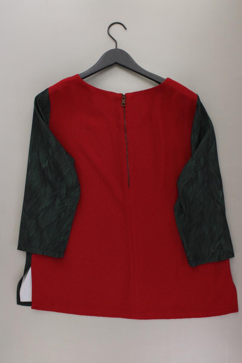 Paz Torras Classic Bluse Gr. 48 3/4 Ärmel olivgrün aus Polyester