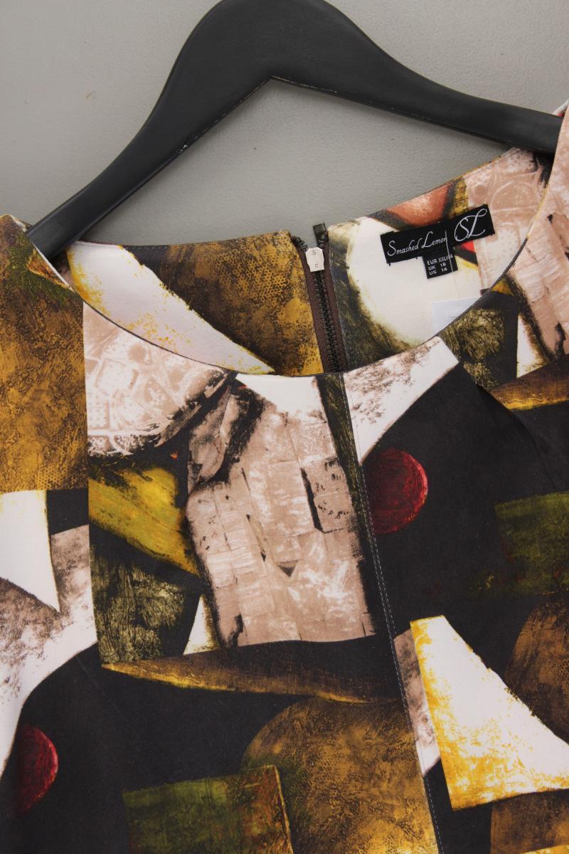 Smashed Lemons Etuikleid Gr. 44 Kurzarm mehrfarbig aus Polyester