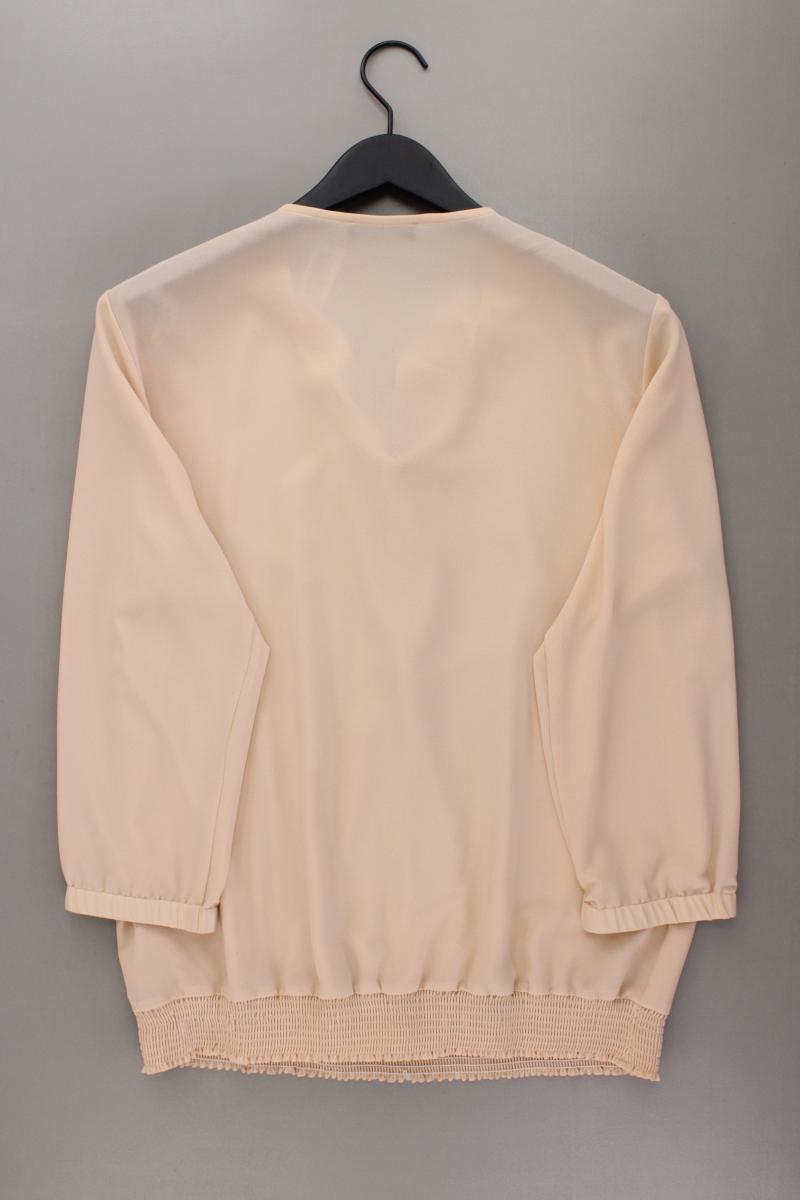 Giovane Bluse Gr. 42 neuwertig 3/4 Ärmel creme aus Polyester