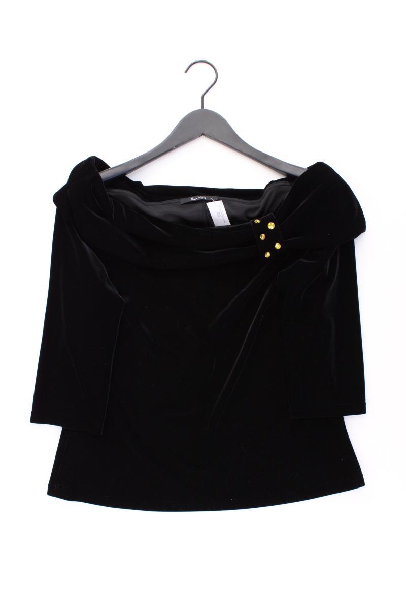 Vera Mont Classic Shirt Gr. 44 3/4 Ärmel mit Carmen-Ausschnitt schwarz