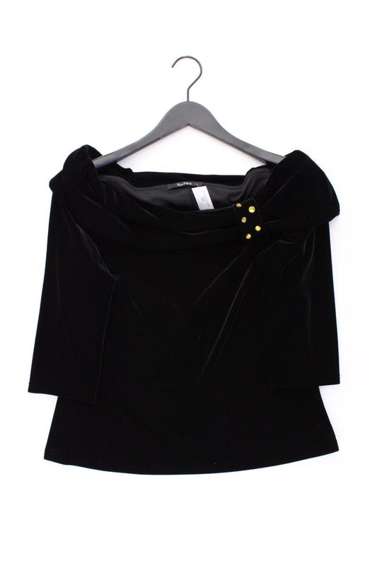 Vera Mont Classic Shirt Gr. 44 3/4 Ärmel mit Carmen-Ausschnitt schwarz