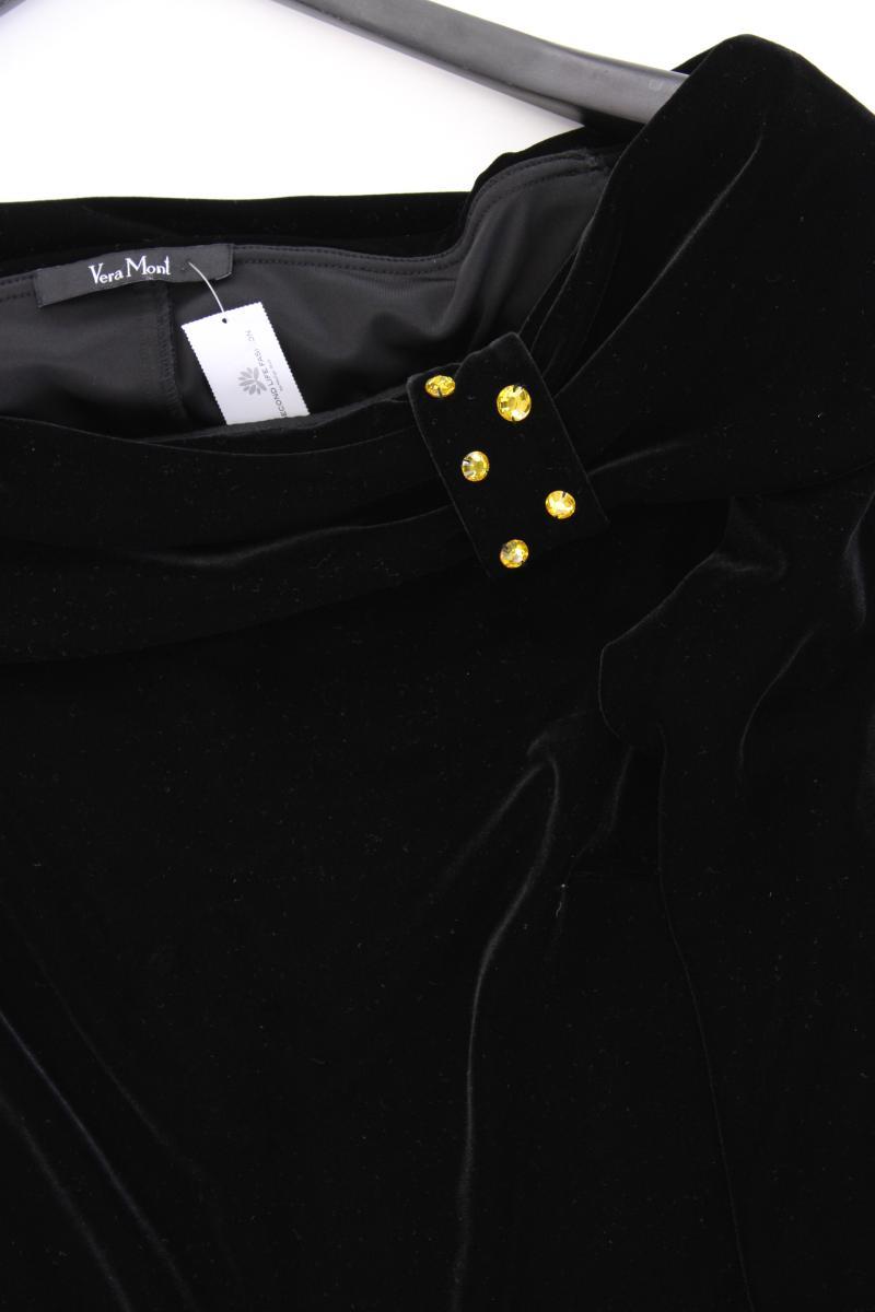 Vera Mont Classic Shirt Gr. 44 3/4 Ärmel mit Carmen-Ausschnitt schwarz