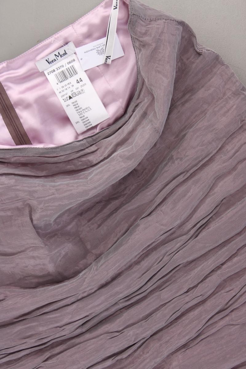 Vera Mont Maxirock Gr. 44 lila aus Metallfaser
