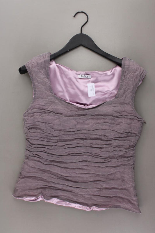 Vera Mont Slim Top Gr. 46 lila aus Metallfaser