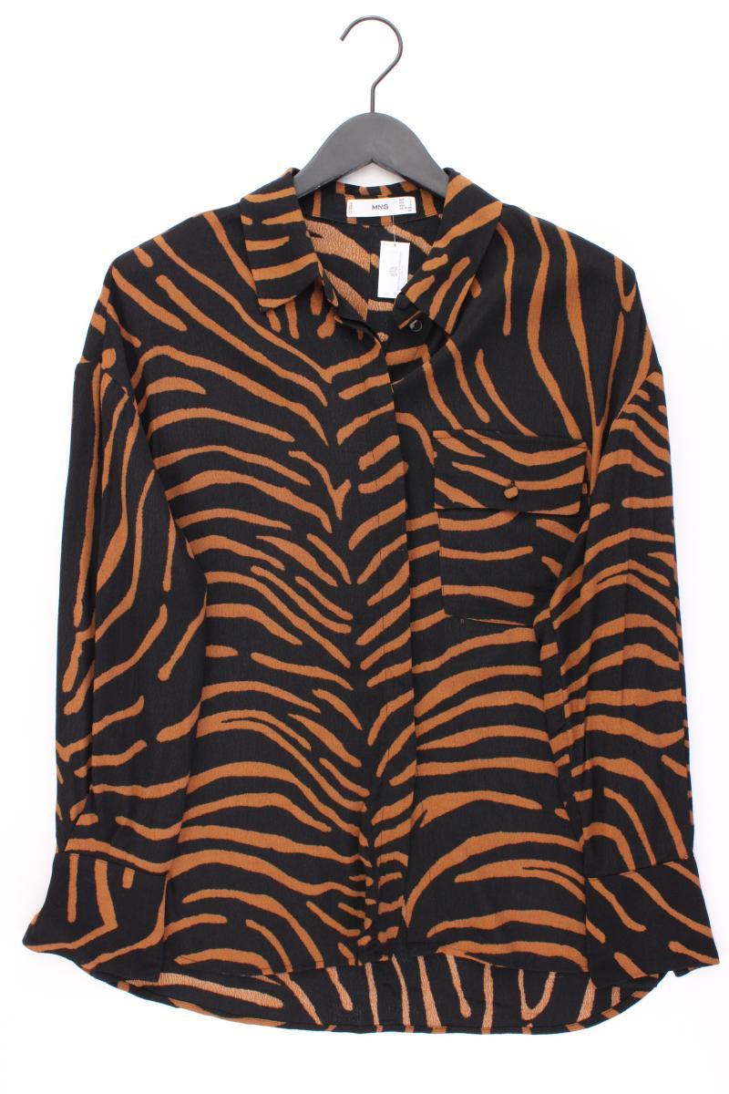 Mango Langarmbluse Gr. L schwarz