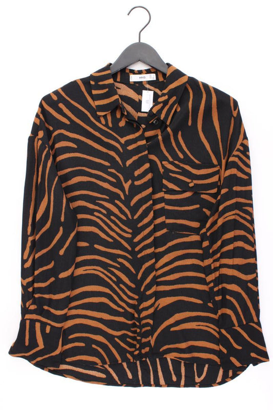 Mango Langarmbluse Gr. L schwarz