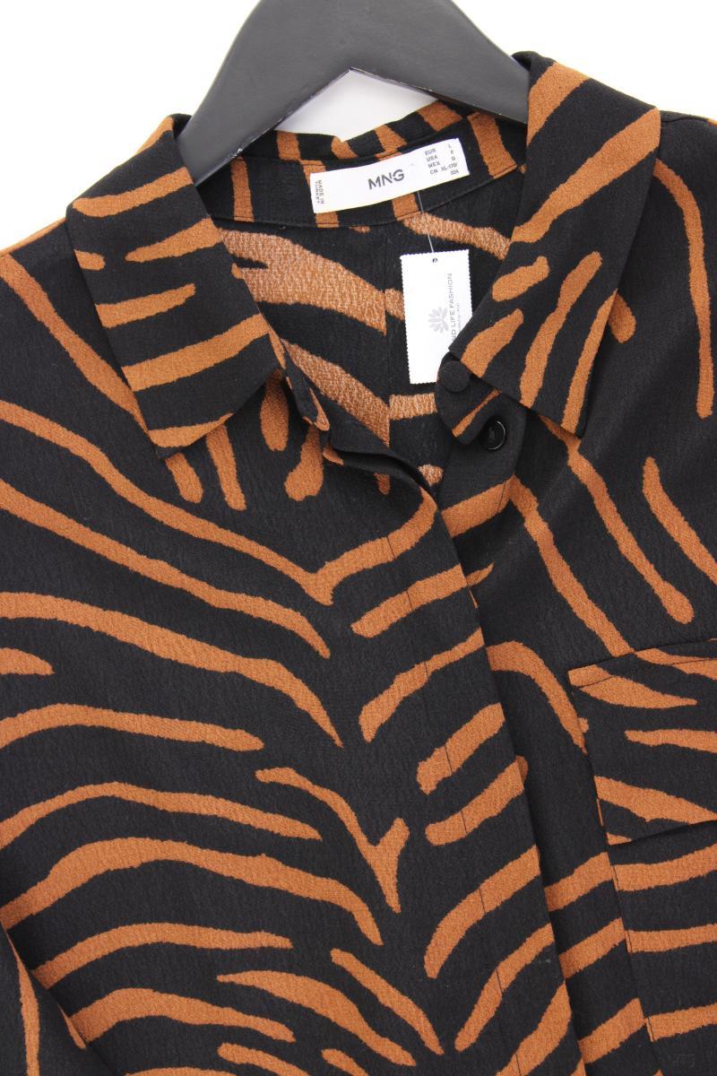 Mango Langarmbluse Gr. L schwarz