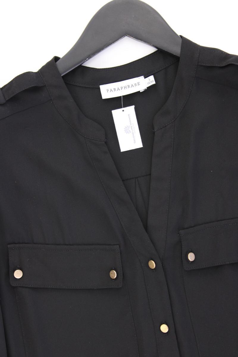 Paraphrase Classic Bluse Gr. 40 3/4 Ärmel schwarz aus Polyester