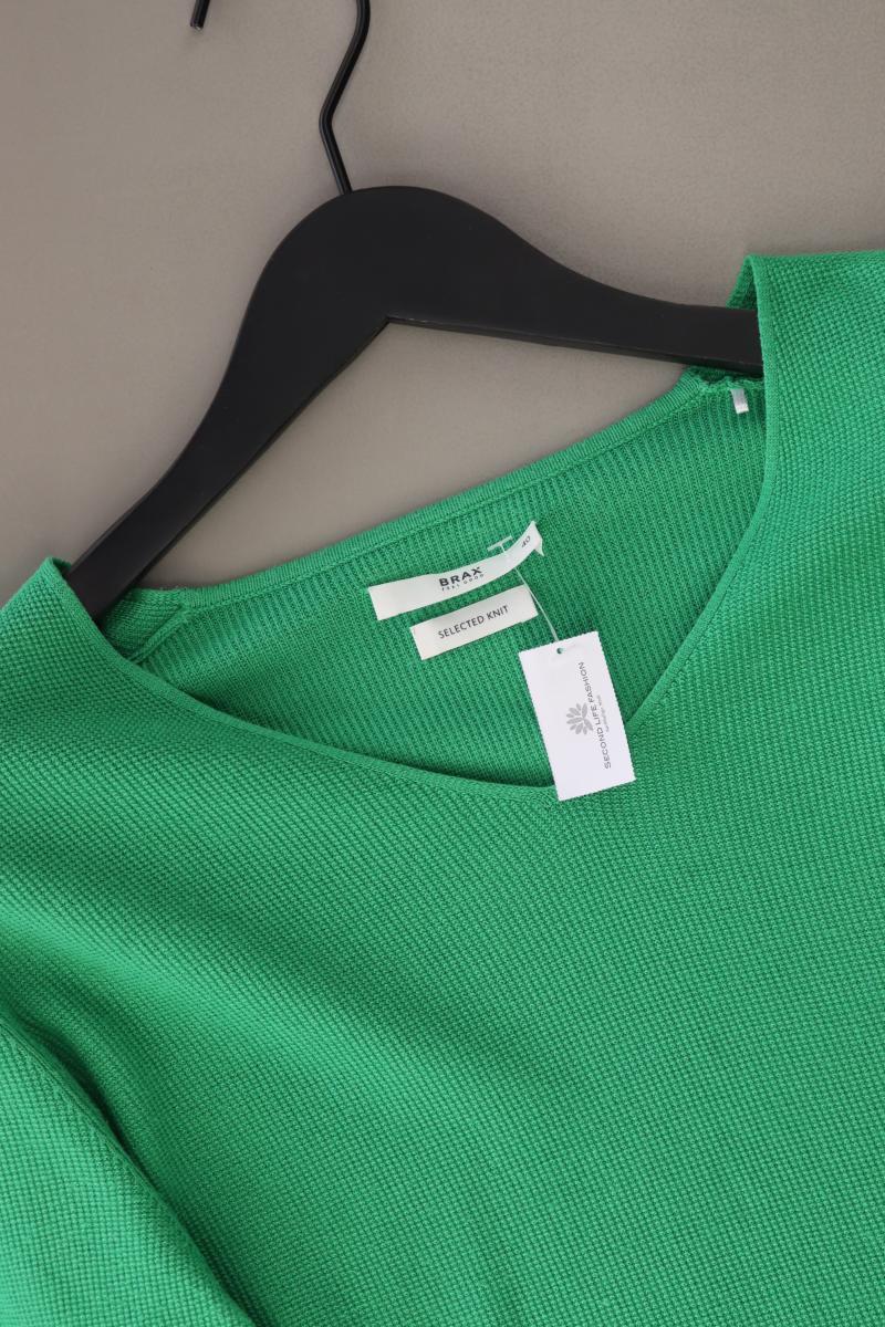 Brax Feinstrickpullover Gr. 40 grün aus Viskose