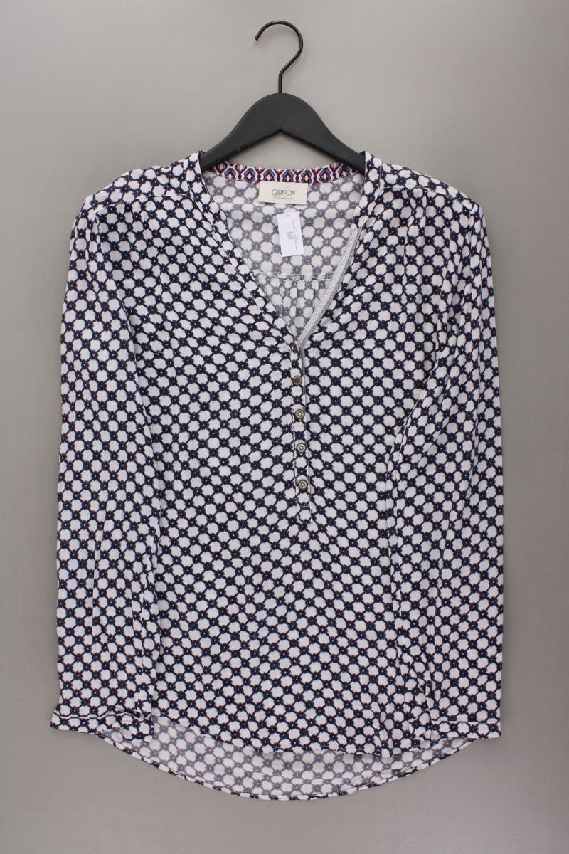 Cartoon Langarmbluse Gr. 38 geometrisches Muster mehrfarbig