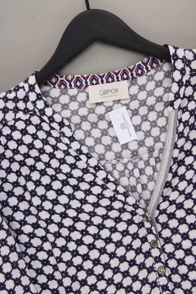 Cartoon Langarmbluse Gr. 38 geometrisches Muster mehrfarbig