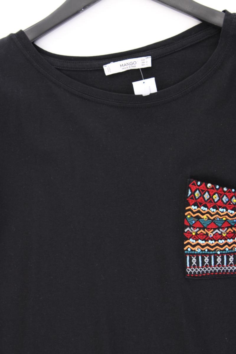 Mango T-Shirt Gr. L Kurzarm schwarz