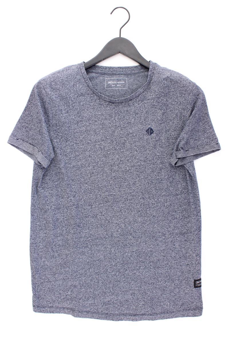 Tom Tailor (Denim) T-Shirt für Herren Gr. M Kurzarm grau aus Baumwolle