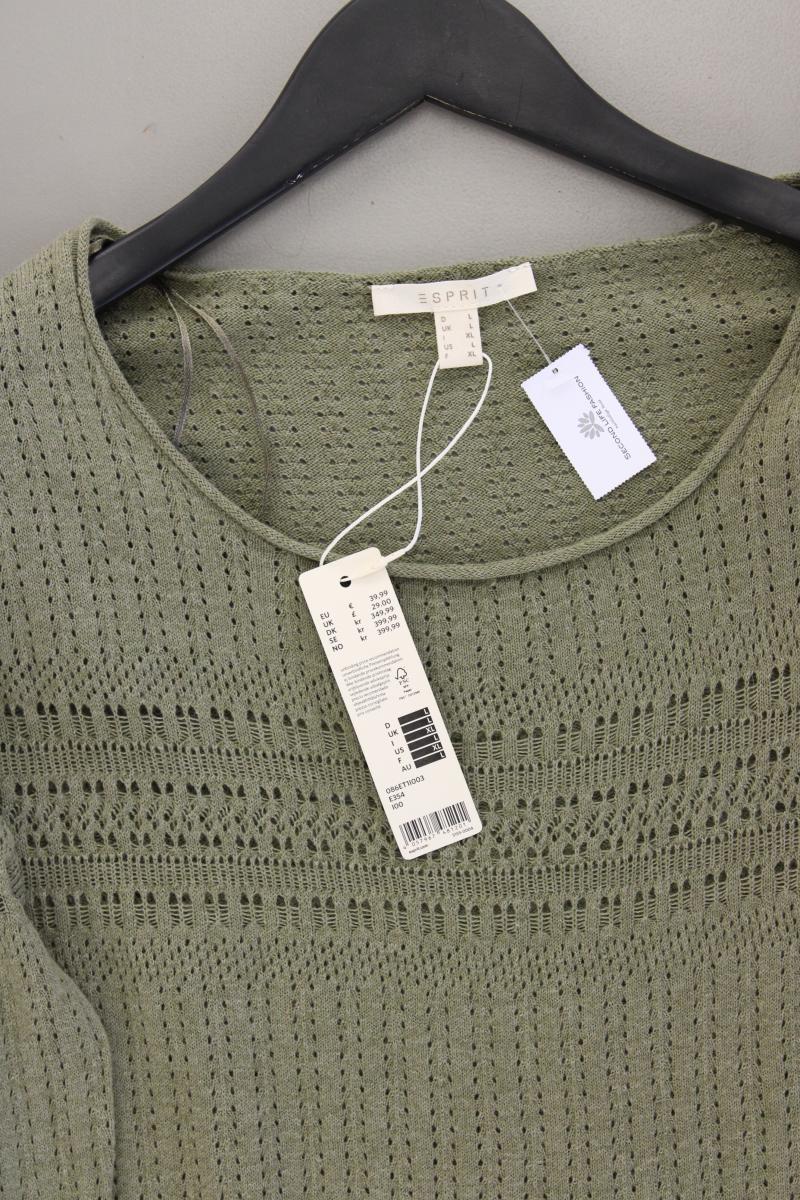 Esprit Feinstrickpullover Gr. L neu mit Etikett Neupreis: 39,99€! olivgrün