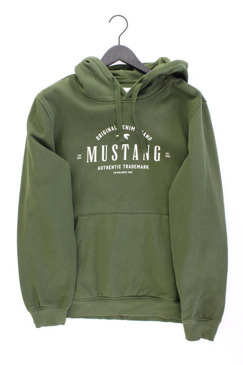 Mustang Hoodie für Herren Gr. XL olivgrün aus Baumwolle