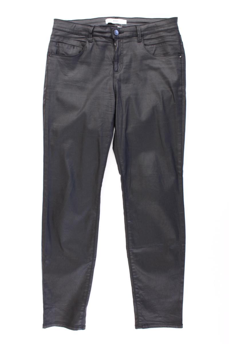 Brax Kunstlederhose Gr. Kurzgröße 40 neuwertig Modell Shakira schwarz