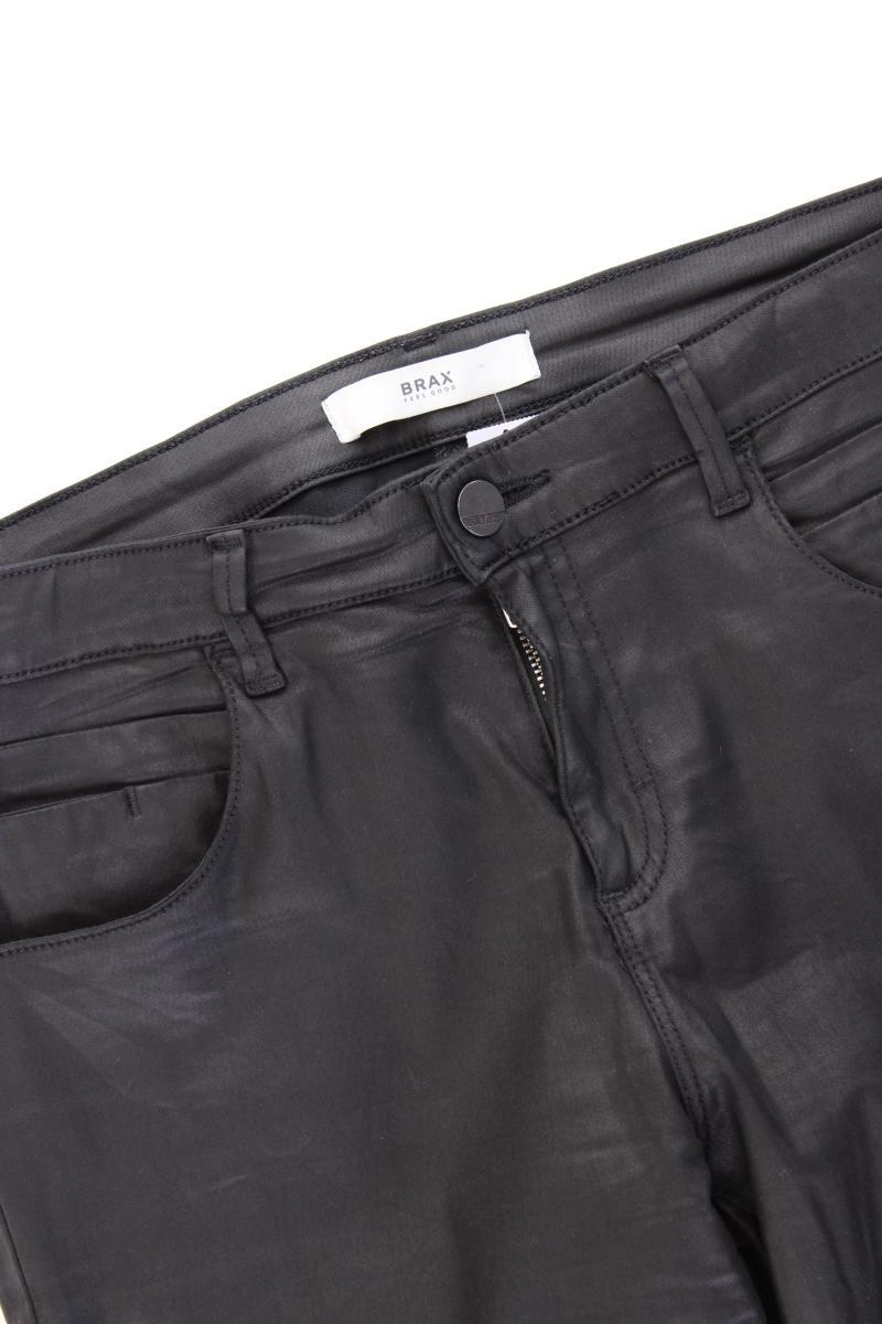 Brax Kunstlederhose Gr. Kurzgröße 40 neuwertig Modell Shakira schwarz