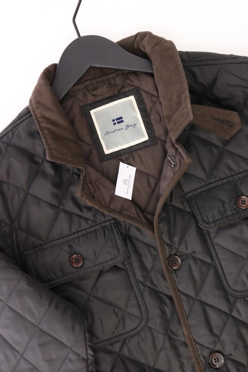 Christian Berg Steppjacke für Herren Gr. S braun aus Polyester