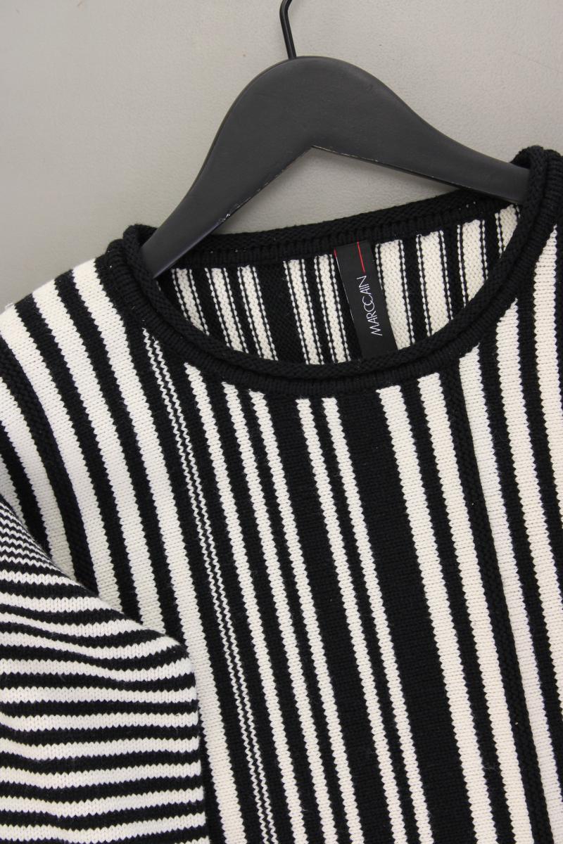 Marc Cain Crop Pullover Gr. 36 gestreift creme aus Baumwolle