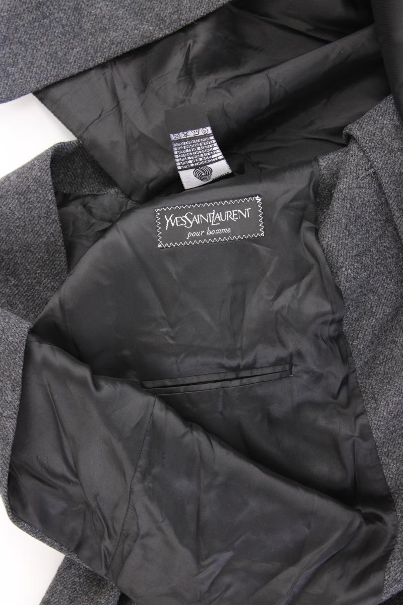Yves Saint Laurent Wollsakko für Herren Gr. Kurzgröße 26 Vintage grau