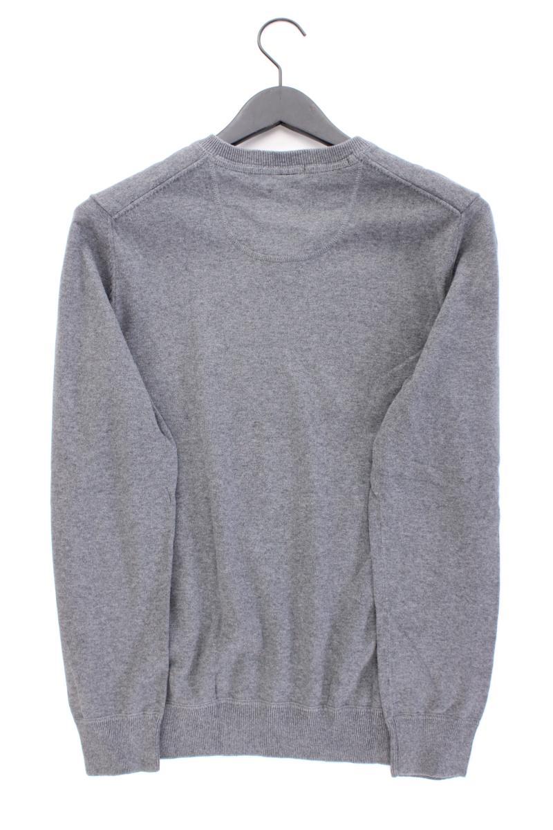 s.Oliver Feinstrickpullover für Herren Gr. M grau aus Baumwolle