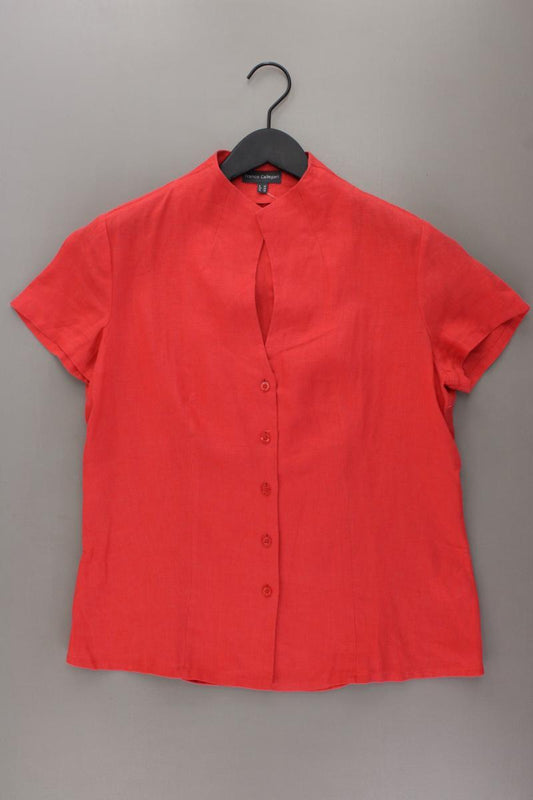 Franco Callegari Leinenbluse Gr. 38 Kurzarm rot