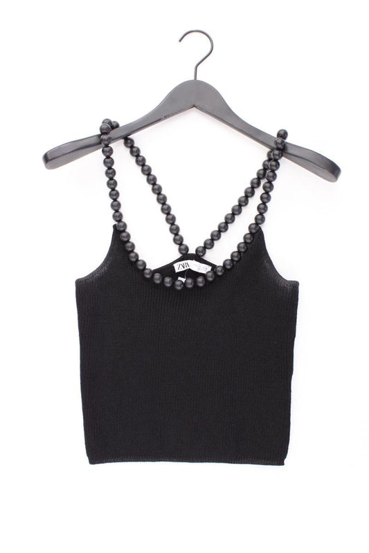 Zara Trägertop Gr. L schwarz aus Viskose