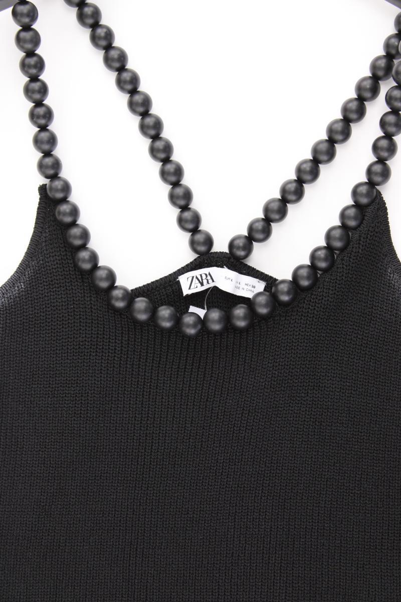 Zara Trägertop Gr. L schwarz aus Viskose