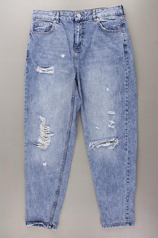 Mango Mom Jeans Gr. 42 blau aus Baumwolle