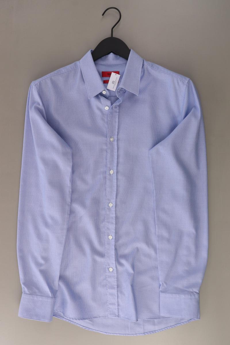 Hugo Boss Langarmhemd für Herren Gr. Hemdgröße 40 blau
