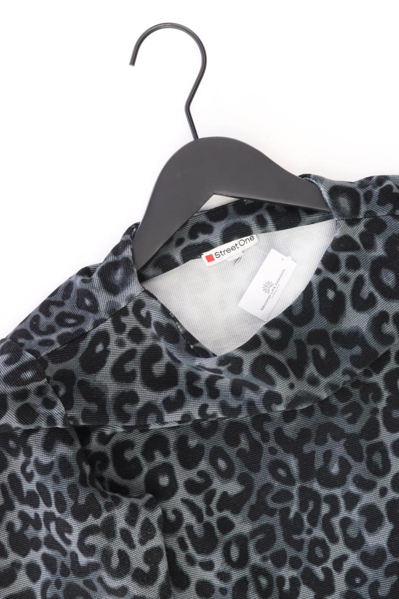 Street One Langarmpullover Gr. S mit Tierdruck grau