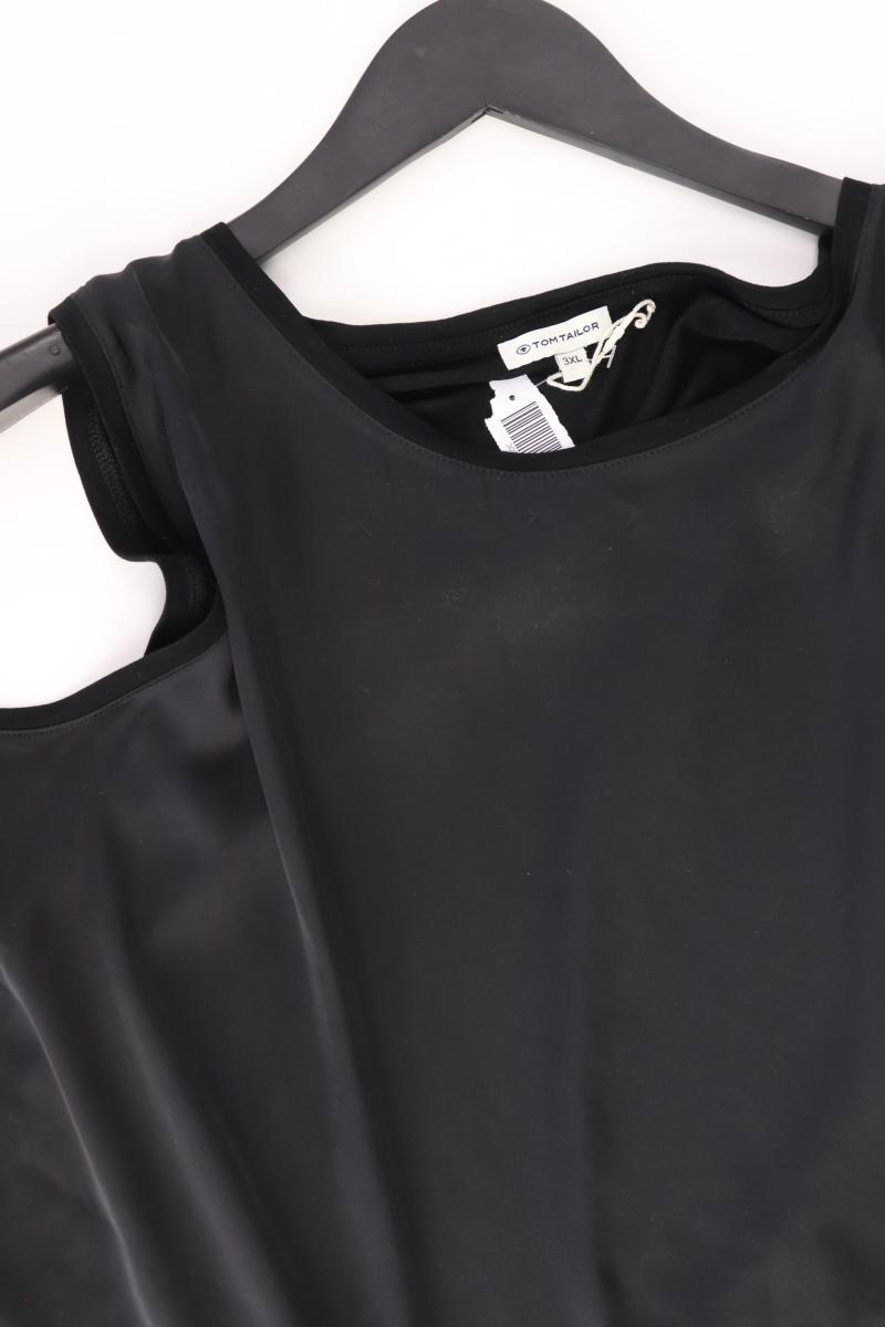 Tom Tailor Ärmellose Bluse Gr. XXXL schwarz aus Viskose