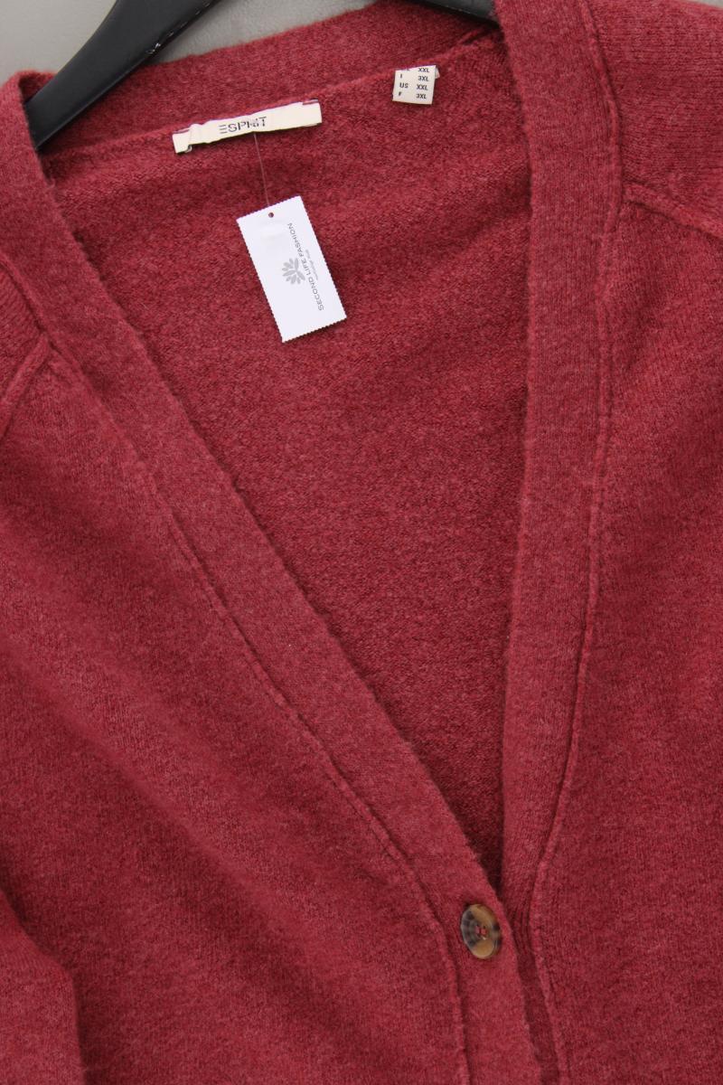Esprit Strickjacke Gr. XXL Langarm rot