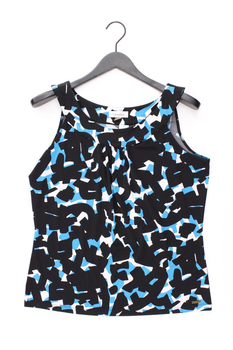 Calvin Klein Trägertop Gr. L geometrisches Muster blau