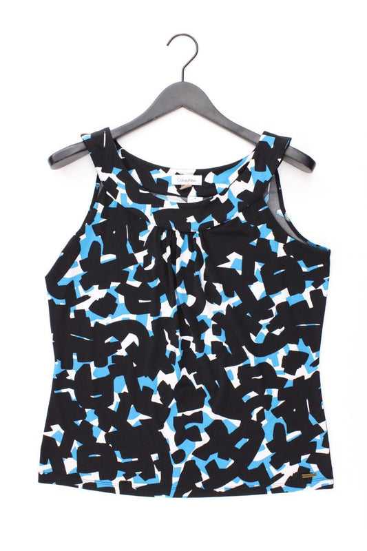 Calvin Klein Trägertop Gr. L geometrisches Muster blau