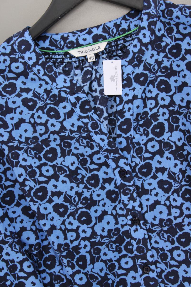 Triangle by s.Oliver Classic Bluse Gr. 48 mit Blumenmuster neuwertig 3/4 Ärmel