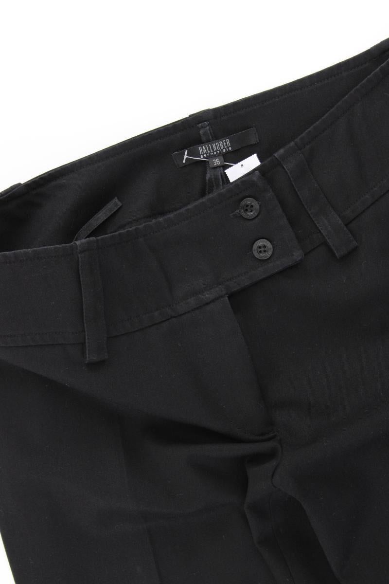 Hallhuber Stoffhose Gr. 36 schwarz aus Polyester