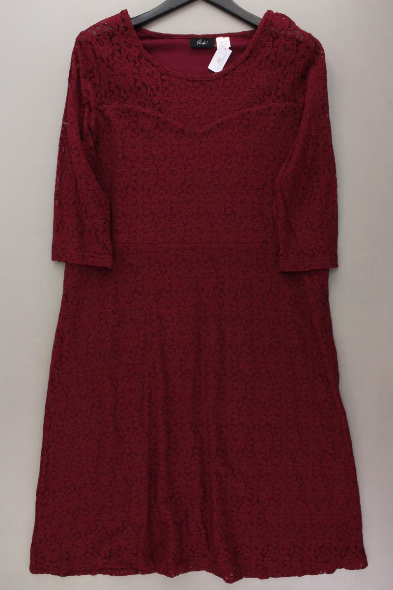 Paola Spitzenkleid Gr. 46 3/4 Ärmel rot aus Viskose