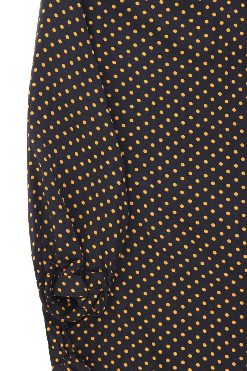 comma, Regular Bluse Gr. 38 gepunktet 3/4 Ärmel schwarz aus Viskose