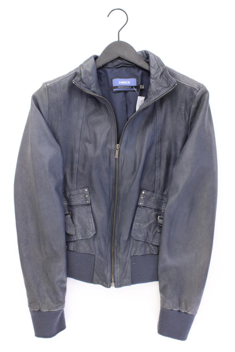 Mexx Lederjacke Gr. 44 blau