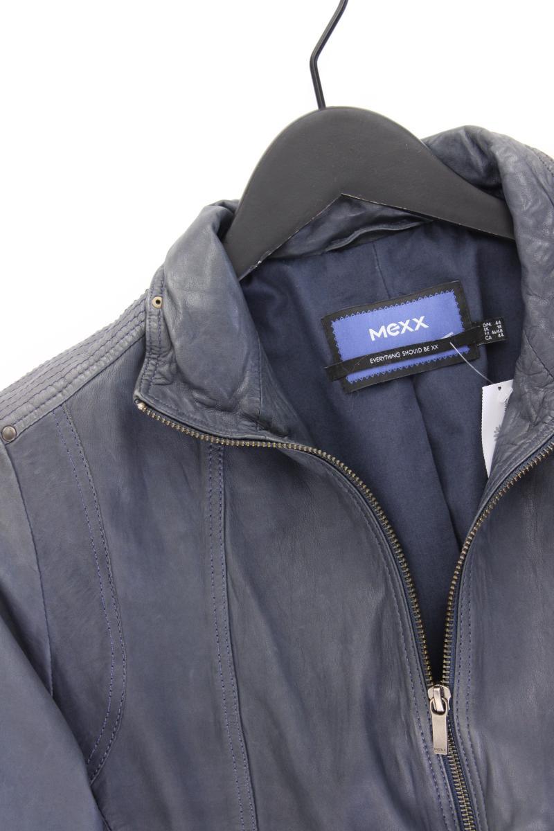 Mexx Lederjacke Gr. 44 blau