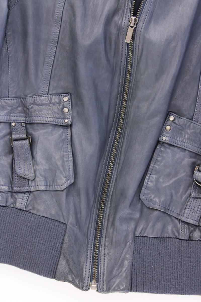 Mexx Lederjacke Gr. 44 blau